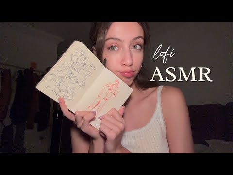 Lofi ASMR Tracing and Show & Tell In the Dark 🖌️