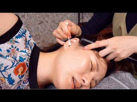 【ASMR】 脳の休息☆とろける耳つぼマッサージ／Relaxing Ear Cleaning massage