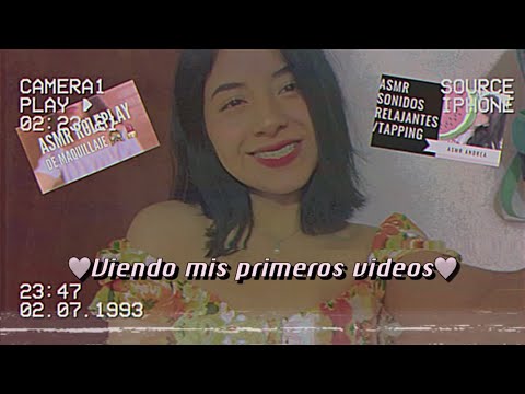 Reaccionando a mis primeros videos | Susurros relajantes | Andrea ASMR 🦋