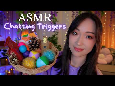 ASMR | Chatting Triggers 🌷 Je te tiens compagnie 🌼 (chuchotements doux & triggers) 🌿