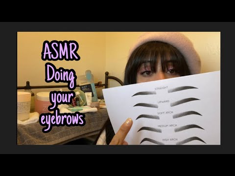 ASMR Brow salon (doing your eyebrows)