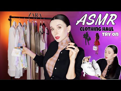 ASMR Soft Spoken Clothing Haul & Try on *ZARA