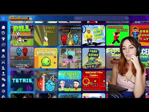 girl playing online games and chatting :)