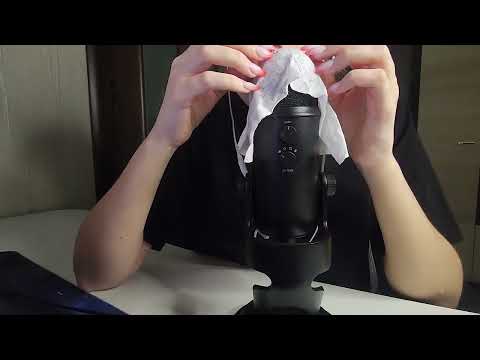 ASMR Mic Brushing, Mic Scratching and Mouth Sounds (Trigger Words)