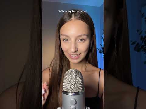 Follow my instruction ￼🤫🫶🏼 #asmr #tingles #triggersforsleep
