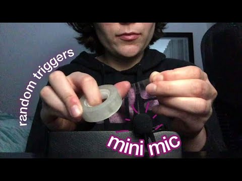 ASMR| mini microphone aggressive triggers🎙️