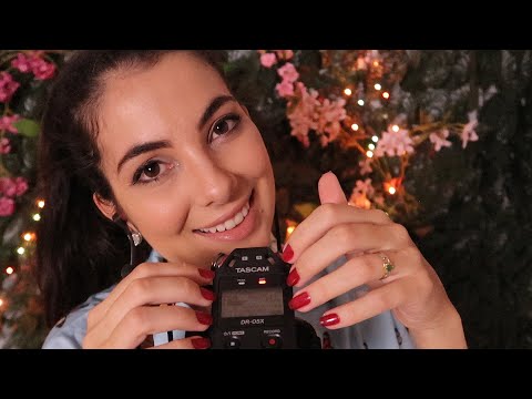 ASMR TAPPING NO TASCAM E MOUTH SOUNDS