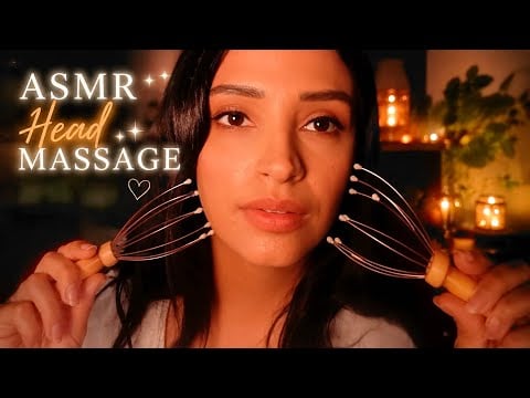 ASMR Head Massage for Sleep 🌙 Scalp Massager & Head Scratching