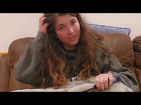Water Sounds + Fast Aggressive Hairbrushing ASMR