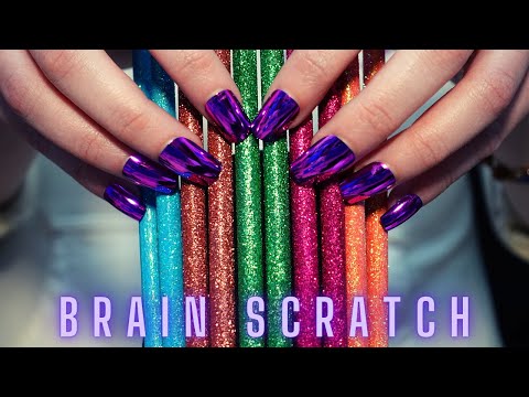 Asmr Mic Scratching - Brain Scratching with Long Nails | Asmr No Talking for Sleep - 4K