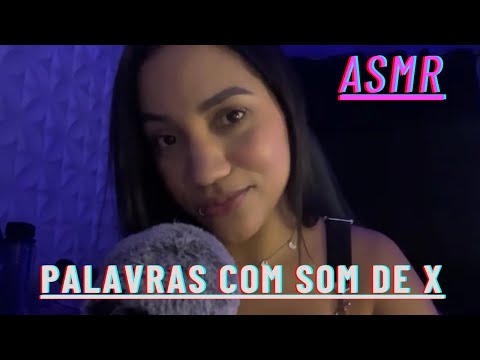 PALAVRAS COM S SOM DE X /LEINHA SANTOS #asmr #relaxante #relaxing #asmrtriggers #satisfying