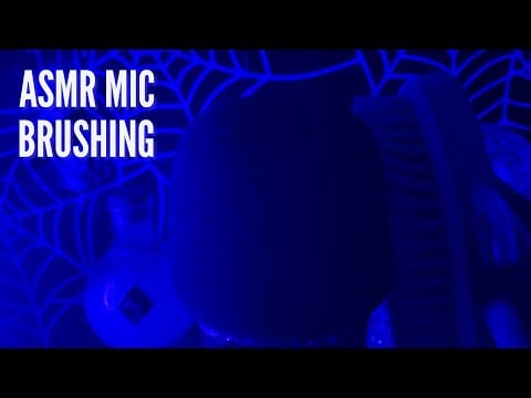 ASMR Mic Brushing with Foam Mic Cover ~ Dry Brush (No Talking)