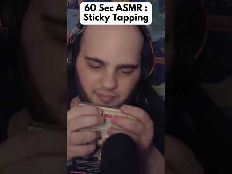 60 sec ASMR : Sticky Tapping