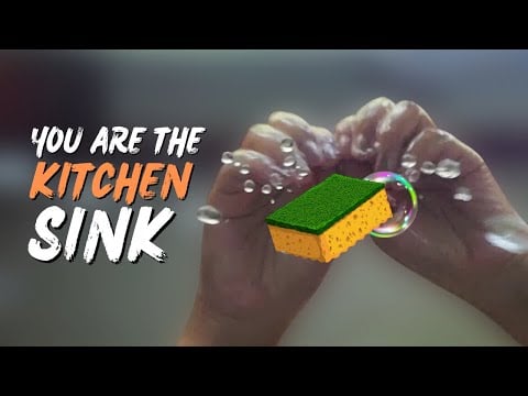 ASMR Washing and Scrubbing Dishes POV (water sloshing sounds)