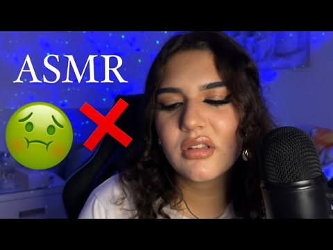 ASMR COSAS QUE NO ME GUSTAN 🤢❌