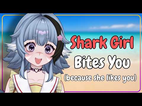 [F4M] Shark Girl Bites you because she likes you
