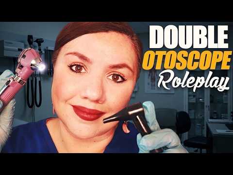 ASMR DETAILED Double OTOSCOPE Ear Cleaning Roleplay to Sleep and Relax