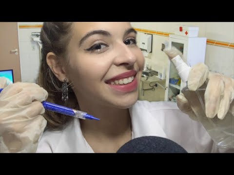 ASMR ROLEPLAY ENFERMEIRA VACINANDO VOCÊ 💉🦠