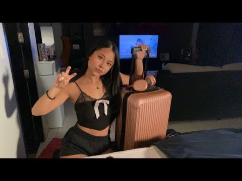 ASMR | getting ready for my trip 🧳🛩️🏝️