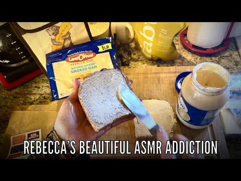 ASMR~ A little slice of home! (No talking version) Making a sandwich & Brewing Coffee!