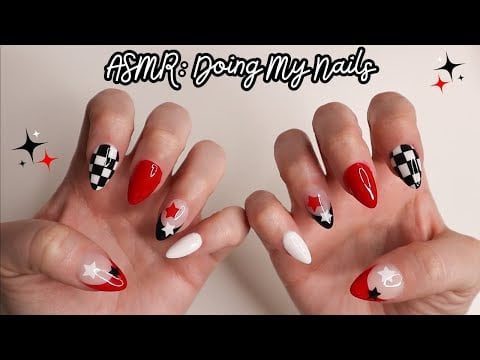 ASMR Doing My Nails ❤️ (whispered voiceover)