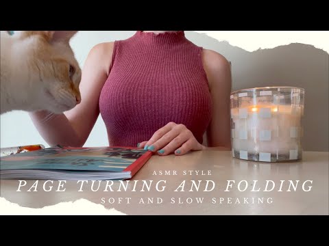 ASMR Tingles — Page Turning, Soft Spoken, Paper Sounds