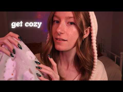 Soft-spoken ASMR | Super cozy towel scratching to fall asleep to 🌙