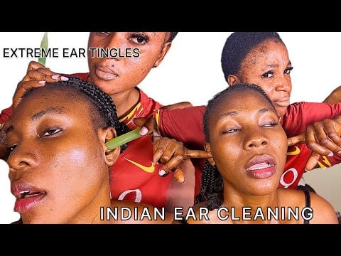  Ear Tingles ASMRSpit Paint, Indian Ear Oiling, Fast Ear Massage, Licking, Eating & Scalp Oiling