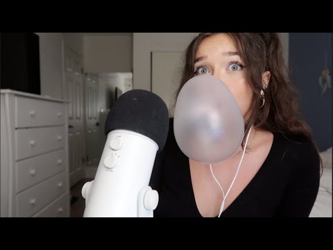 ASMR - Gum Chewing and Bubble Blowing