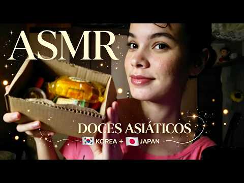 ASMR 🍬 Provando Doces Asiáticos pela Primeira Vez... | Eating Sounds