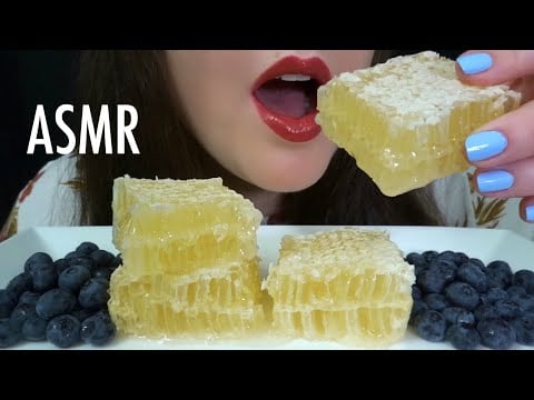 ASMR Honeycomb | Relaxing Sticky Eating Sounds [No Talking]