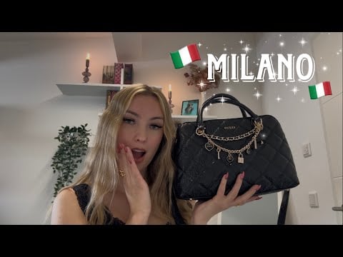 ASMR | MILANO SHOPPING HAUL🇮🇹 (clicky whispering, leather tapping, jewelry sounds..)