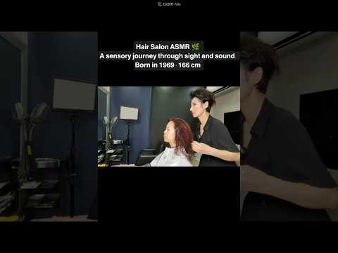 미용실ASMR 시각과청각의 활성화 #뿌리염색 레드브라운Hair salon ASMR visual and auditory activation #Root Dye Red Brown