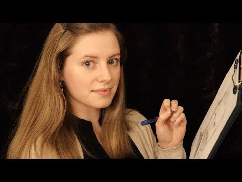 ASMR - English Artist Sketches You (soft-spoken)