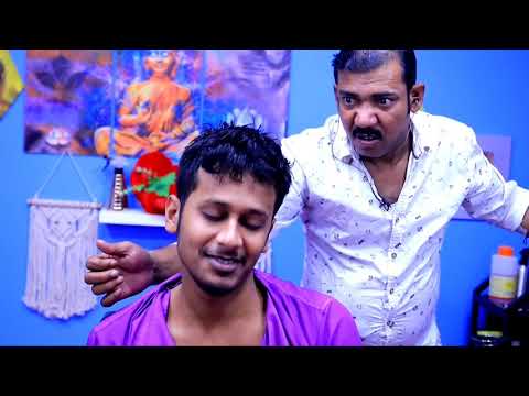 Really Satisfying asim barber Massage with double neck crack ear crack spine crack hair crack ASMR