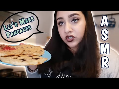 [ASMR| Breakfast Pancakes (Healthier Version/No Extra Sugar) | Kitchen Hang Out | Kitchen Sounds