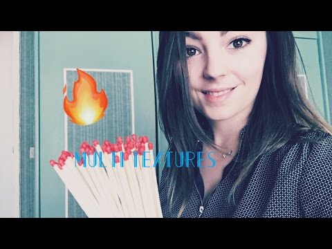 ASMR FRANCAIS ♡ Nouveaux Triggers / Multi déclencheurs ♡ (Feu / Bois)