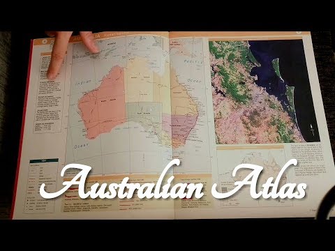 ASMR Australian Atlas Flipping (Map Mondays)