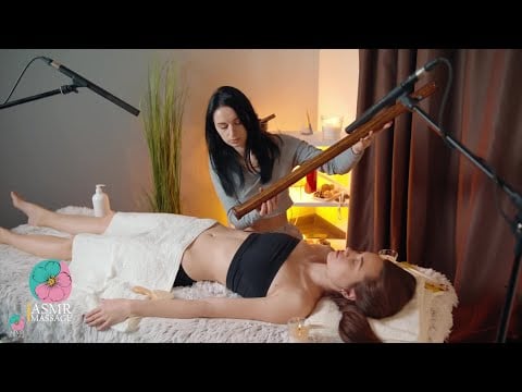 Glowing ASMR Massage on the Table by Anna