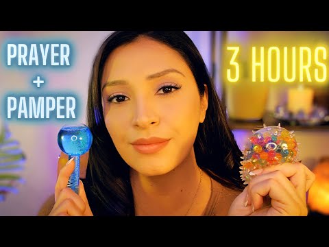 3 Hours Christian Praying Over You | ASMR Pampering, Prayers, Rain Sounds