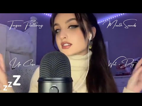 Beebee ASMR Tongue Fluttering Compilation | Mouth Sounds, Tongue Clicking, Swirling, Up Close