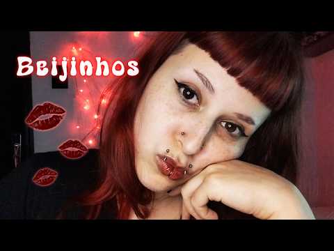 ASMR te dando BEIJINHOS de ORELHA a ORELHA 💋 (estalinhos)