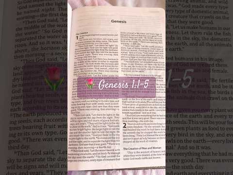 God created everything. #christianasmr #biblereading #genesis #Jesus #asmr