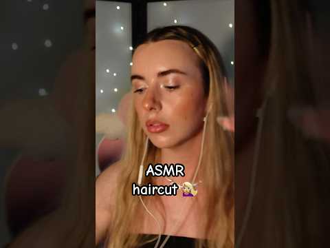 ASMR quick haircut roleplay 💇🏼‍♀️ #asmrhaircut #asmrroleplay