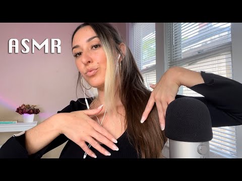 ASMR relaxing fabric scratching ♡ hand movements + visual triggers