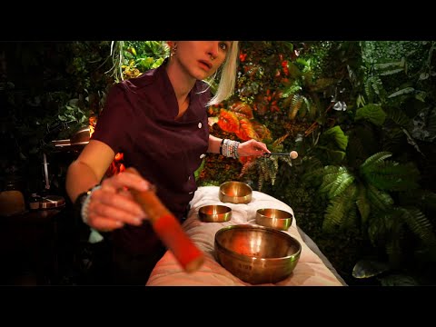 ASMR Full Body Sound therapy Massage , energy balancing, singing bowls