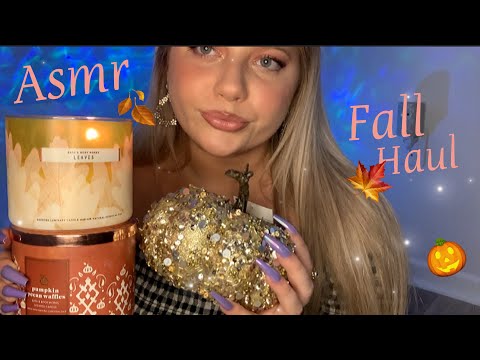 ASMR Mini Fall Haul 🎃🍂🍁 | Tapping, Scratching & Chit Chatting