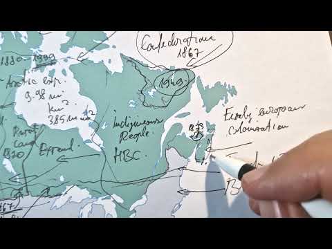 ASMR: How CANADA Became so Huge and Partially UNEXPLORED | Stats & facts [ ASMR map tracing ]
