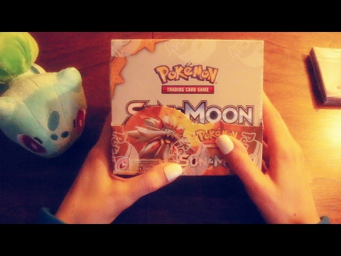 Relaxing Pokemon Sun and Moon Booster Box Opening for ASMR 🎴