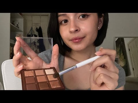 strawberry chocolate makeup asmr 